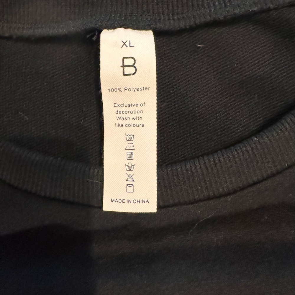 Blooming Jelly Womens Black & White Buffalo Plaid Elbow Patches Sweatshirt sz XL - Picture 8 of 13
